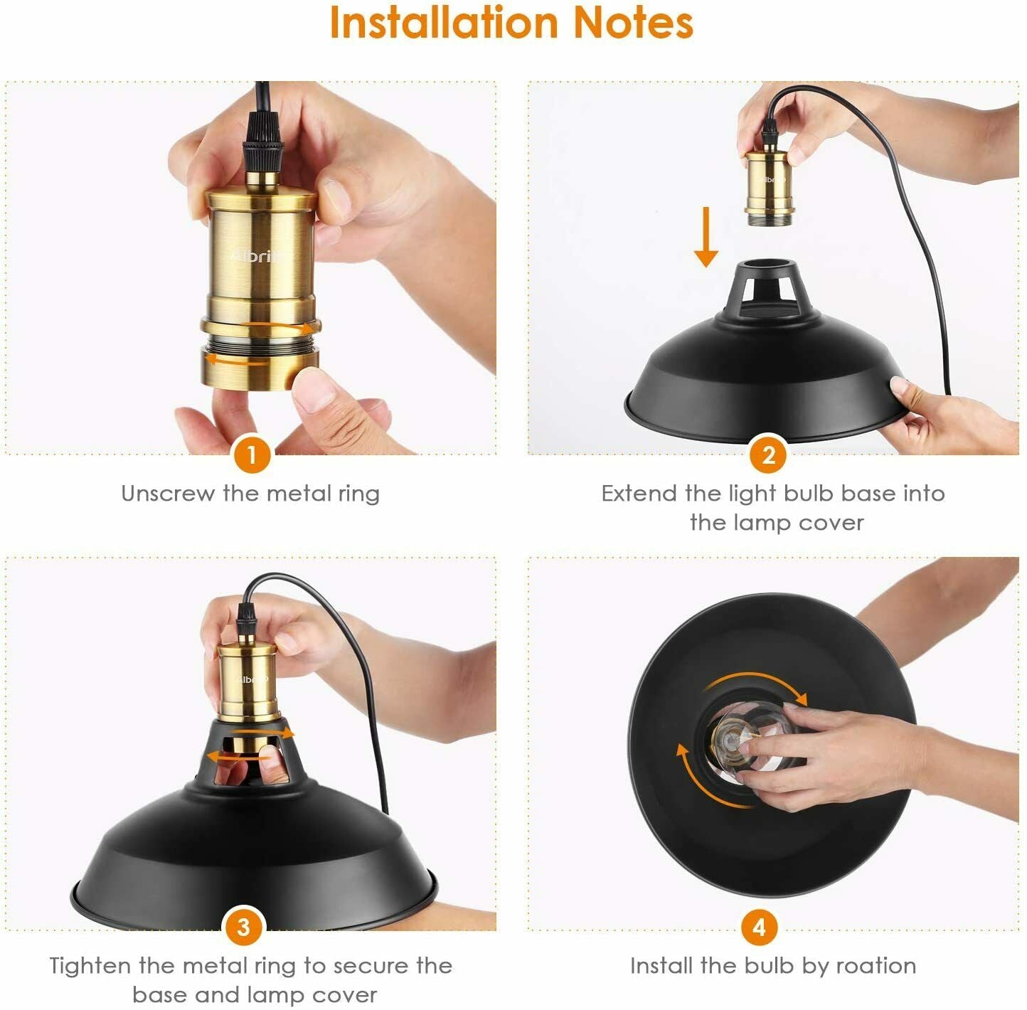 3 Pack Stylish Kitchen Island Pendant Light Metal UK ~3579